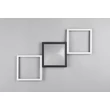 Plafoniera Trio GELO metal, plastic, alb, negru, LED, 24W, 3000K, 2500Lm - R64471132