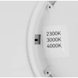 Plafoniera Trio DRACO plastic, alb, negru, LED, 18W, 2300-3000-4000K, 2300Lm - R65891132
