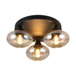 Plafoniera Trio DIVINA metal, sticla, negru, chihlimbar, E14 - R66643013