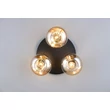 Plafoniera Trio DIVINA metal, sticla, negru, chihlimbar, E14 - R66643013