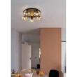 Plafoniera Trio DIVINA metal, sticla, negru, chihlimbar, E14 - R66643013