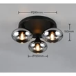 Plafoniera Trio DIVINA metal, sticla, negru, fumuriu, E14 - R66643054