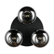 Plafoniera Trio DIVINA metal, sticla, negru, fumuriu, E14 - R66643054