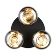 Plafoniera Trio DIVINA metal, sticla, negru, fumuriu, E14 - R66643054