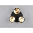 Plafoniera Trio DIVINA metal, sticla, negru, fumuriu, E14 - R66643054