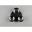 Plafoniera Trio DIVINA metal, sticla, negru, fumuriu, E14 - R66643054