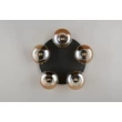 Plafoniera Trio DIVINA metal, sticla, negru, chihlimbar, E14 - R66645013