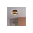 Plafoniera Trio DIVINA metal, sticla, negru, chihlimbar, E14 - R66645013