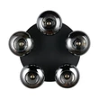 Plafoniera Trio DIVINA metal, sticla, negru, fumuriu, E14 - R66645054