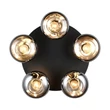 Plafoniera Trio DIVINA metal, sticla, negru, fumuriu, E14 - R66645054