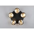 Plafoniera Trio DIVINA metal, sticla, negru, fumuriu, E14 - R66645054
