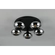 Plafoniera Trio DIVINA metal, sticla, negru, fumuriu, E14 - R66645054