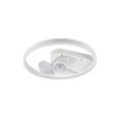 Lampa cu ventilator Trio BORGHOLM metal, alb, LED, 2700K-6500K, 30W, 3500lm - R67083131