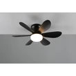 Corp de iluminat cu ventilator Trio LUND plastic, negru, LED, 8W, 850lm, 2700K-6500K - Trio-R67462132