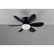 Corp de iluminat cu ventilator Trio LUND plastic, negru, LED, 8W, 850lm, 2700K-6500K - Trio-R67462132