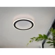 Plafoniera Trio GLACE metal, plastic, negru, alb, LED, 21.5W, 2700-6500K, 2600Lm - R67681132