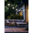 Lampa de decor Trio CHAIN plastic, negru, E27, IP44 - Trio-R74771132