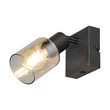 Aplica de perete Trio CADIZ metal, sticla, negru, chihlimbar, E14 - R81781032