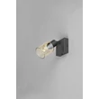 Aplica de perete Trio CADIZ metal, sticla, negru, chihlimbar, E14 - R81781032