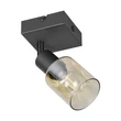 Aplica de perete Trio CADIZ metal, sticla, negru, chihlimbar, E14 - R81781032
