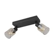 Plafoniera Trio CADIZ metal, sticla, negru, chihlimbar, E14 - R81782032