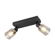 Plafoniera Trio CADIZ metal, sticla, negru, chihlimbar, E14 - R81782032