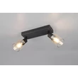 Plafoniera Trio CADIZ metal, sticla, negru, chihlimbar, E14 - R81782032