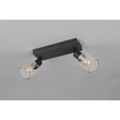 Plafoniera Trio CADIZ metal, sticla, negru, chihlimbar, E14 - R81782032
