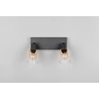 Plafoniera Trio CADIZ metal, sticla, negru, chihlimbar, E14 - R81782032