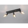 Plafoniera Trio CADIZ metal, sticla, negru, chihlimbar, E14 - R81783032