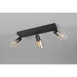 Plafoniera Trio CADIZ metal, sticla, negru, chihlimbar, E14 - R81783032
