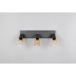 Plafoniera Trio CADIZ metal, sticla, negru, chihlimbar, E14 - R81783032