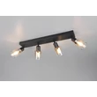 Plafoniera Trio CADIZ metal, sticla, negru, chihlimbar, E14 - R81784032