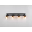 Plafoniera Trio CADIZ metal, sticla, negru, chihlimbar, E14 - R81784032
