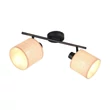 Plafoniera Trio AIMEE metal, natur, negru, bej, E14 - R81852036