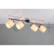 Plafoniera Trio AIMEE metal, natur, negru, bej, E14 - R81854036