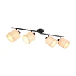 Plafoniera Trio AIMEE metal, natur, negru, bej, E14 - R81854036