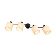 Plafoniera Trio AIMEE metal, natur, negru, bej, E14 - R81854036