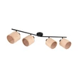 Plafoniera Trio AIMEE metal, natur, negru, bej, E14 - R81854036