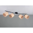 Plafoniera Trio AIMEE metal, natur, negru, bej, E14 - R81854036