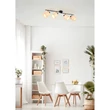 Plafoniera Trio AIMEE metal, natur, negru, bej, E14 - R81854036