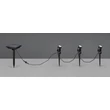 Lampa de decor Trio OBIDOS metal, negru, LED, 0.5W, 35lm, 4000K, IP44 - Trio-R83256332