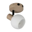 Aplica de perete Trio BOBA metal, sticla, bej, alb, E14 - R86371743