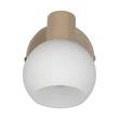 Aplica de perete Trio BOBA metal, sticla, bej, alb, E14 - R86371743