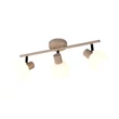 Plafoniera Trio BOBA metal, sticla, bej, alb, E14 - R86373043