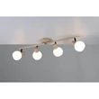 Plafoniera Trio BOBA metal, sticla, bej, alb, E14 - R86374043