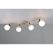 Plafoniera Trio BOBA metal, sticla, bej, alb, E14 - R86374043