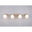 Plafoniera Trio BOBA metal, sticla, bej, alb, E14 - R86374043