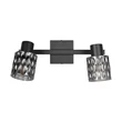 Plafoniera Trio JACK  metal, sticla, negru, fumuriu, E27 - R86422032