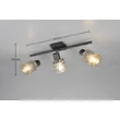 Plafoniera Trio JACK  metal, sticla, negru, fumuriu, E27 - R86423032